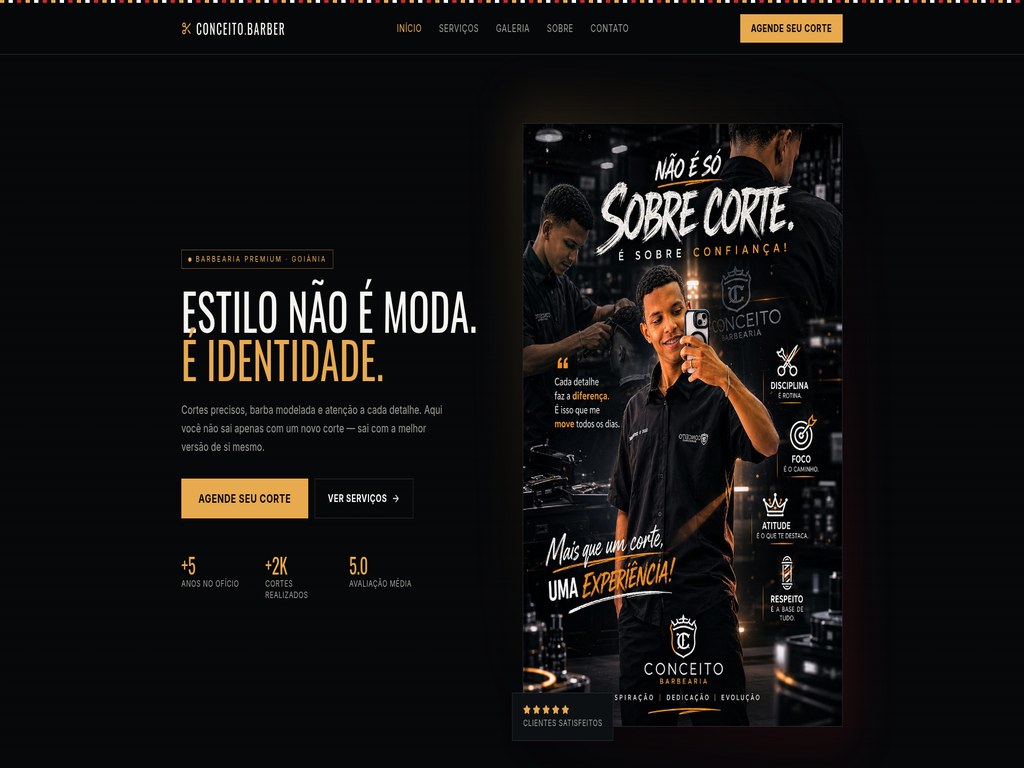 Site Conceito Barber